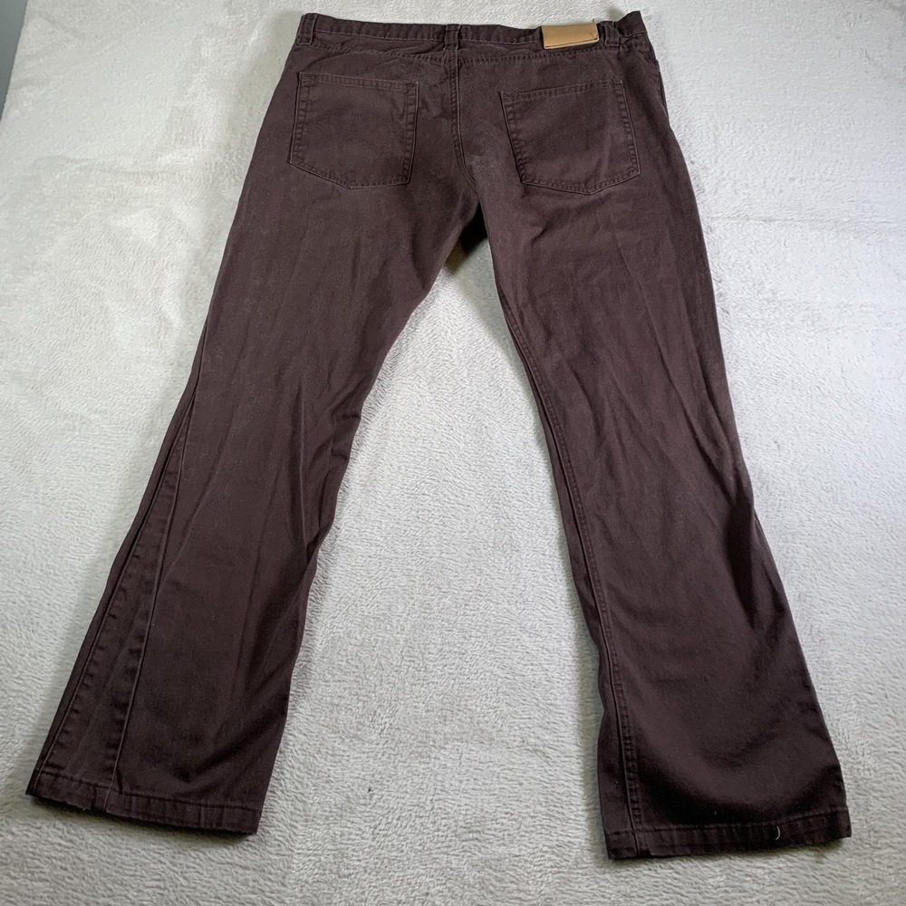 Mintcrew Jeans Mens 38x30 Brown Straight Leg 100% Cotton Button Fly Denim Pants - Picture 14 of 16